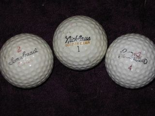  60s Vintage Golf Balls Sam Snead Jack Nicklaus Lee Trevino