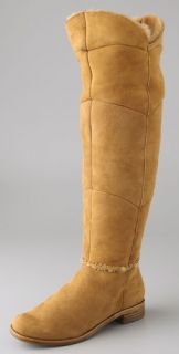 Modern Vintage Shoes Jessie Over the Knee Shearling Boots