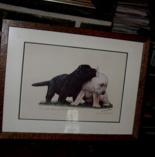 Jack R Schroeder Print Puppies Limited Ed Signed And