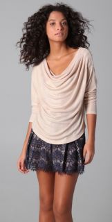 ADDISON Pleated Cowl Top