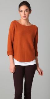 Vince Boat Neck Cropped Sweater