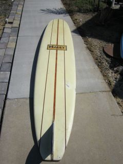 Jack Haley Surfboard 1961 Seal Beach 102 Longboard with Original