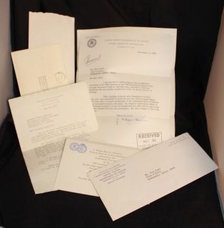 Edgar Hoover Signature on Letter with F B I Letterhead November 1966