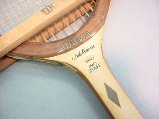 Vintage Jack Kramer Pro Staff Tennis Racquet with Wooden Cover