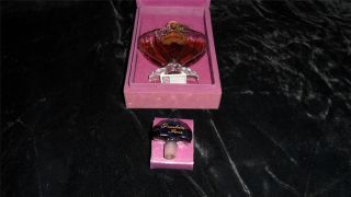 Vintage Antique Guerlain Paris Shalimar Perfume Crystal Top w Original