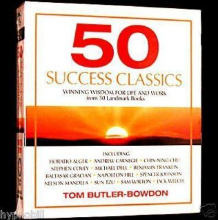 SUCCESS CLASSICS 9 CDs Napoleon Hill Stephen Covey Jack Welch Sun Tzu