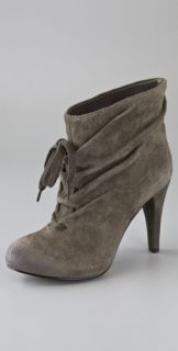 Ash Honey Ruched Suede Booties
