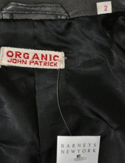 Organic John Patrick Aged Leather Jacket Blazer Single Button New $895