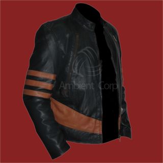 Men XO Leather Jacket Wolverine Hugh Jackman Logan New