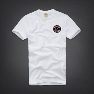 Men Hollister by Abercrombie Jack Creek White Tee T Shirt L