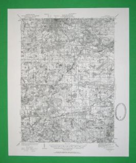 Jackson Vandercook Lake Michigan 1935 Topo Map
