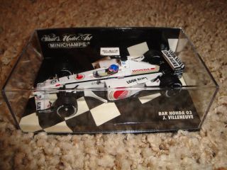 Minichamps 1 43 Diecast Jacques Villeneuve 2001 BAR Honda 03 Formula 1