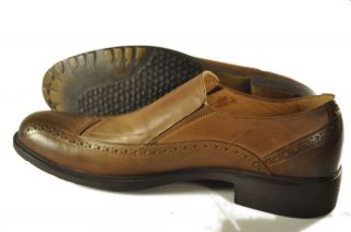 Mens Sz US 7 5 Brown Jump Italian Style Leather Dress Smart Shoes Numb