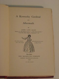 1900 A Kentucky Cardinal and Aftermath