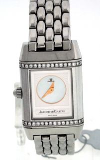 Jaeger LeCoultre Reverso Diamond MOP Ladies Steel Watch