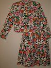  SKIRT SUIT SIZE M VERA BRADLEY SHIRT QUILTED JACK COTTON FLORAL OUTFIT