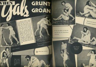  UP Girl wrestling Jai Alai girls Aida Rodriguez & Fay Torrens 12 1941