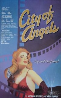 City of Angels ★ Orig 1989 Broadway Cast 14x22 Card Stock Poster