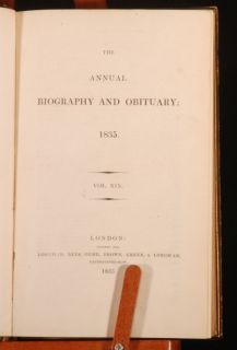 1835 36 2 Vol Annual Biography and Obituary 1835 1836
