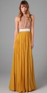 By Malene Birger Mary Gold Halter Gown