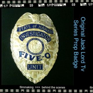 Hawaii Five 0 Steve Mcgarrett Jack Lord Original Badge TV Show New