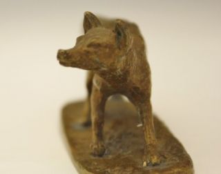 Circa 1860 French Small Cabient Bronze of A Standing Fox by PJ Mene No