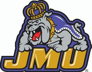 JMU James Madison Dukes Large Logo Cornhole Decals Set of 2