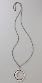 Low Luv x Erin Wasson Hammered Crescent Moon Pendant Necklace