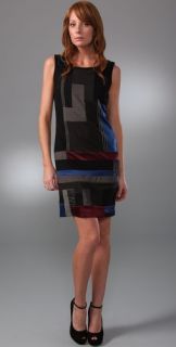 DKNY Colorblock Mosaic Dress