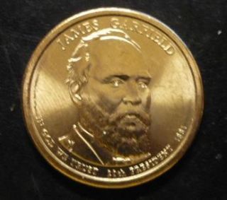 James A Garfield 2011D Gold Dollar T2 Clad Coin 20th President 331