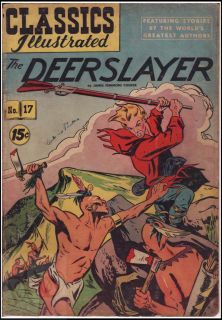 Classics Illustrated 17 The Deerslayer by James Fenimore Cooper
