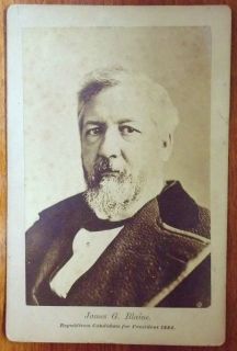 1884 James G Blaine Presidential Campaign Photograph