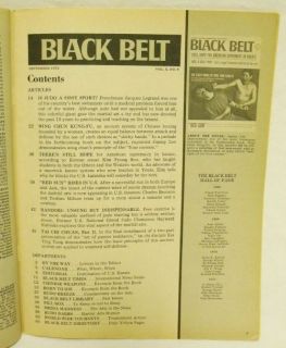Sept 1972 Black Belt Bruce Lee James Lee Wing Chun Jun Fan Jeet Kune
