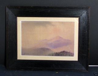 James Henry Moser Watercolor Painting Southern Mountain