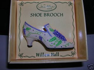 Jane Asher Willow Hall Shoe Brooch Pin Fancy