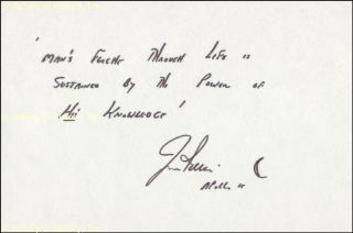James B Jim Irwin Autograph Quotation Signed