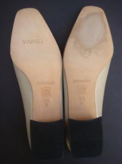 Van Eli Ivory Leather High Heels Pumps Size 5 1 2 N