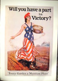 JAMES MONTGOMERY FLAGG Vintage Patriotic WWI & II Poster Print 11 X 16