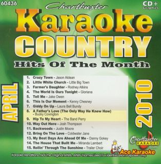 Chartbuster Karaoke CDG CB60436 Country Hits April 2010