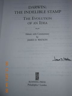  Indelible Stamp Evolution of An Idea Signed by James D Watson