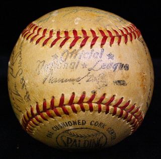 1959 Pirates Signed Autographed Team Baseball w Roberto Clemente JSA