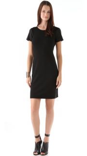 Theory Leilana Dress with Leather