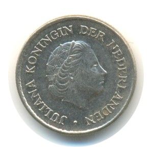 Old Coins Netherlands 25 Cent 1976