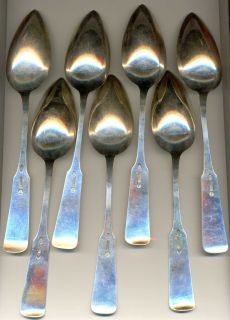 Russian Silver 84 Set 12 Table Spoons Jan Pogorzelski