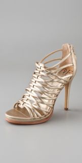 Diane von Furstenberg Envy Tubular Metallic High Heel Sandals
