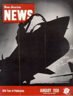 Naval Aviation News Jan 1958 VF 32 F8U Crusader USN