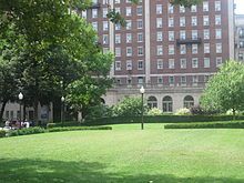  separates Hamilton Hall and John Jay Hall at Columbia University