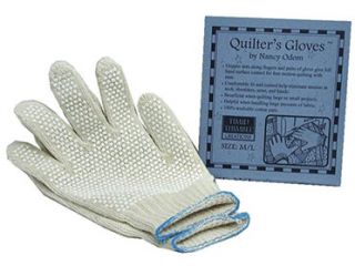 Gripper dots along fingers and palm of gloves give full hand surface