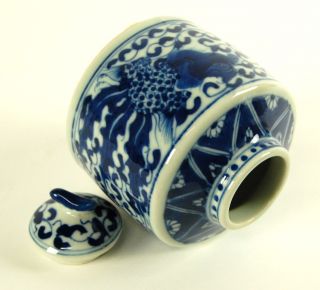 Ceramic Handpainted Jar Lid Chinese Phoenix Art Gift AA