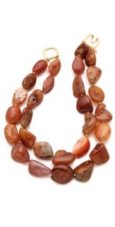 Kenneth Jay Lane Layered Agate Necklace